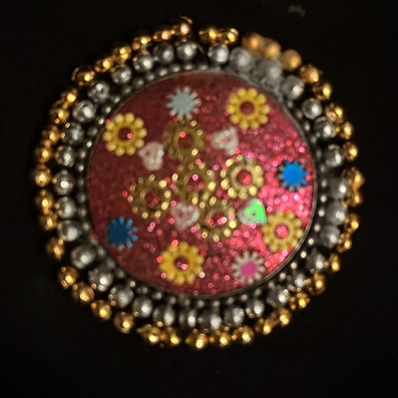 Super cute fancy suede bag with beautiful embellishments! - Picture 2 of 5